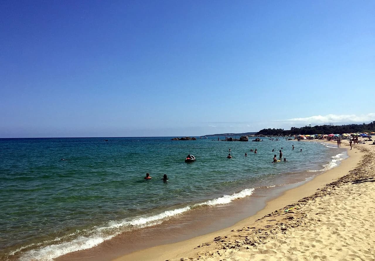 Plage du Lido di Orrì sur le littoral de Tortolì