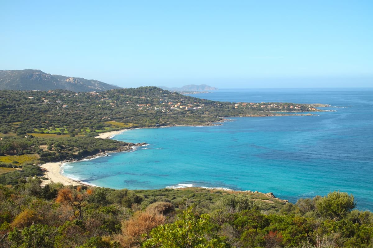La côte de Villasimius en Sardaigne